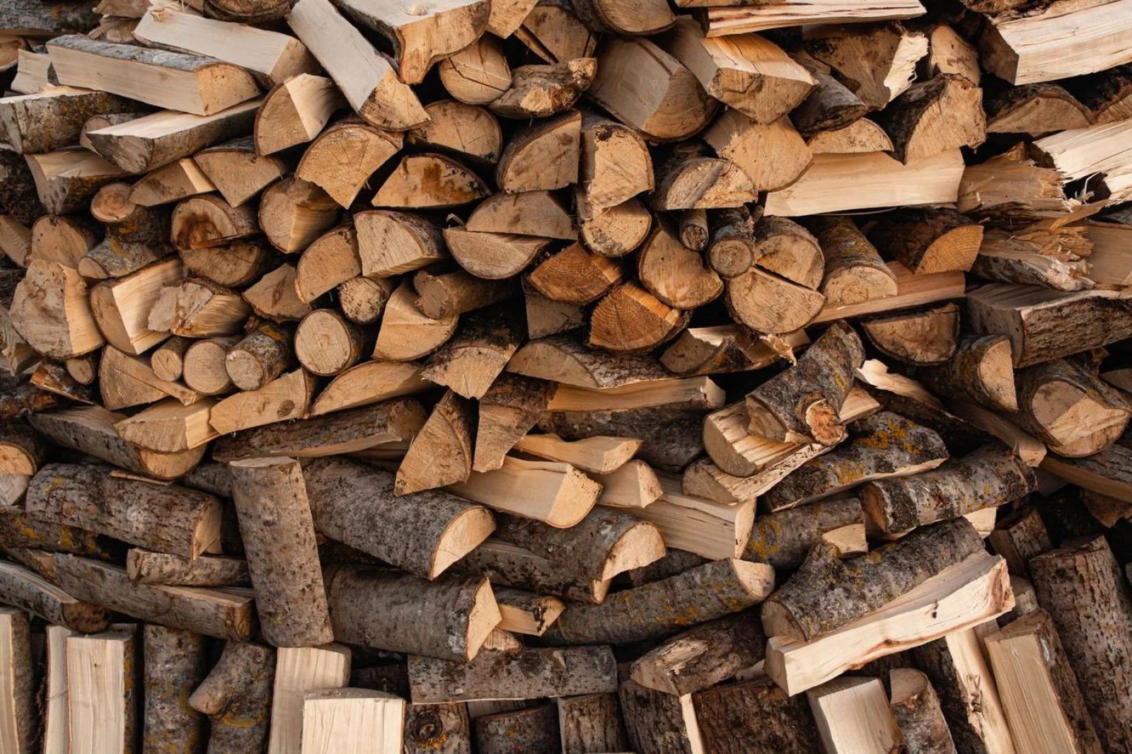 Seasoned firewood bundle